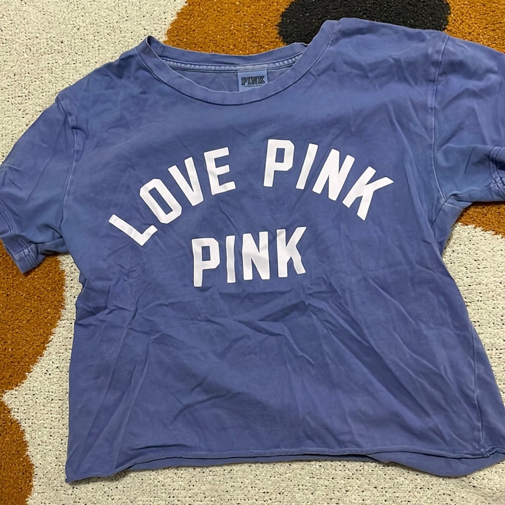 PINK cropped t shirt size xs